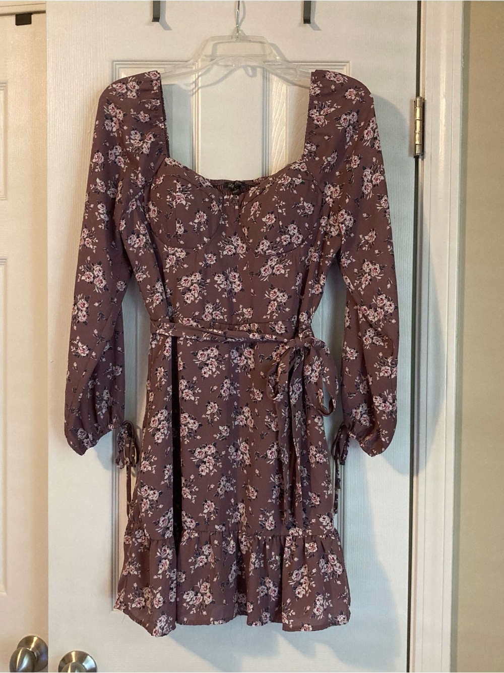 Purple Floral Dress 🌸